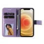 OnePlus Nord 5 5G violetti kukka suojakotelo toimii puhelinlompakkona