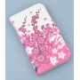 Lumia 920 vaaleanpunaiset kukat puhelinlompakko