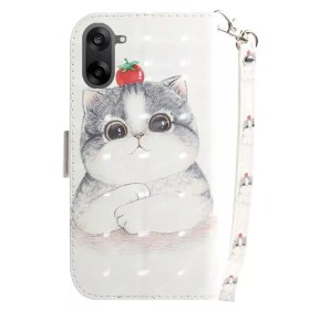 Takakansi ja kameransuoja – kissa-kuvioitu keinonahka