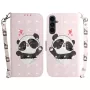 Samsung Galaxy S25 FE vaaleanpunainen panda suojakotelo