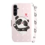 Samsung Galaxy S25 FE vaaleanpunainen panda suojakotelo