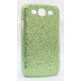 Galaxy S3 vihreän värinen glitter suojakuori.