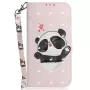 Honor 400 vaaleanpunainen panda suojakotelo – etukansi ja rannenauha