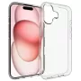 iPhone 17 ohut läpinäkyvä suojakuori – kirkas TPU-kehys ja suojareunat.