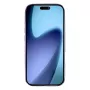 iPhone 17 violetti glitter kukka sormuspidike suojakuori – esimerkkikuva puhelimen etupuolesta (mitoitus).