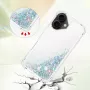 iPhone 17 hopea glitter hile suojakuori – yksityiskohta kameran ympäriltä ja hileistä.