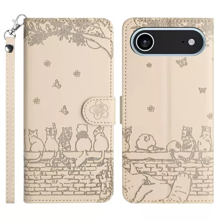 iPhone Air beige kissa suojakotelo | Tyyliluuri.fi