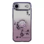 iPhone Air kuoret takaa; kukkakuvio ja sormusrengas keskellä.