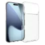 iPhone 17 Pro ohut läpinäkyvä suojakuori puhelimen vieressä; kameran aukko korotettuna.