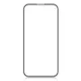 iPhone 17 Pro Full Cover panssarilasi yksinään, musta kehys.