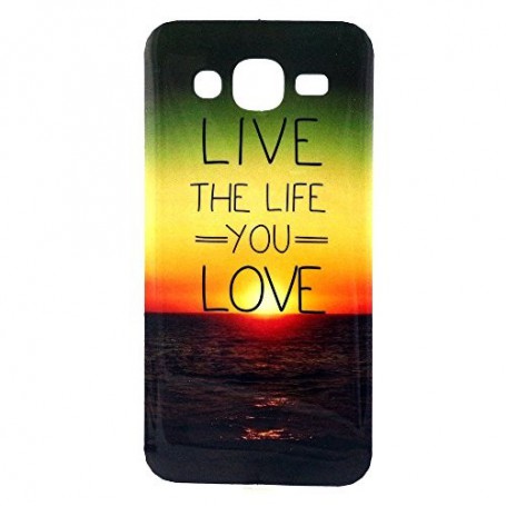 Galaxy J5 Live the Life you Love silikonisuojus.