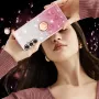 Samsung Galaxy A17 kimalteleva ruusukulta glitter sormuspidike suojakuori.