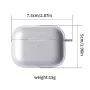 AirPods Pro 3 kirkas suojakuori – tarkat aukot ja sileät reunat.