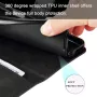 Samsung Galaxy S24 / S25 musta suojakotelo vetoketjutaskulla – joustava 360° TPU-sisäkuori pitää puhelimen napakasti.