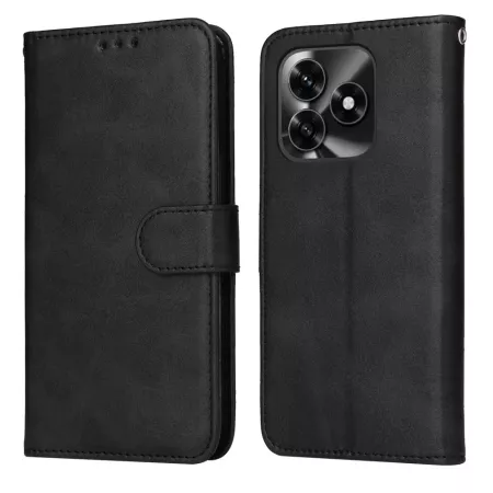 Honor X5c Plus musta suojakotelo – edessä ja takana, magneettisuljin.