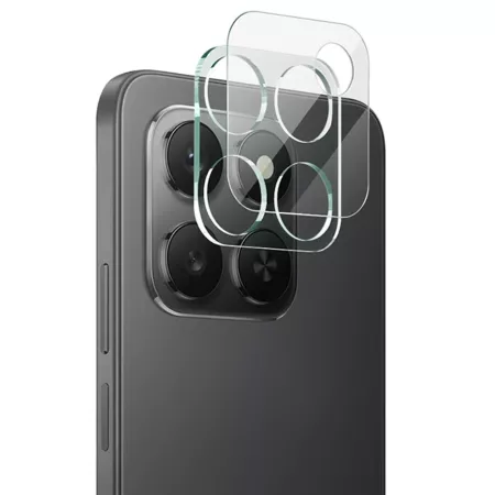 Honor 400 Smart 5G musta kameran panssarilasi – koko kamerakehyksen kattava suojalasi istuu linssien päälle siististi.