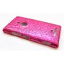 Lumia 925 hot pink glitter suojakuori.