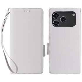 Cepter Nivo A1 valkoinen suojakotelo tuo puhelimeen raikkaan vaalean ilmeen ja sisältää kätevän rannehihnan.