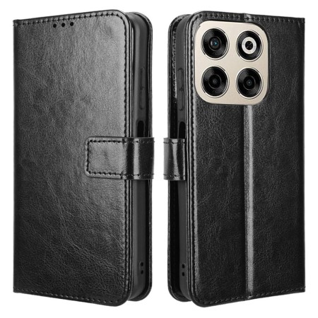 Cepter Nivo V2 musta suojakotelo edestä ja takaa, yksinkertaisen tyylikäs musta keinonahkakansi.