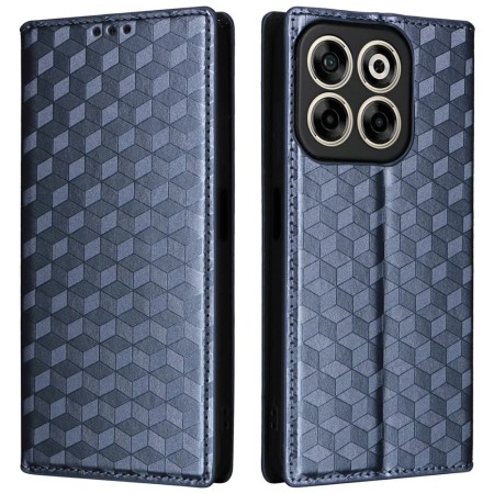 Cepter Nivo V2 sininen suojakotelo edestä ja takaa, hillityn sininen kuviollinen kansi.