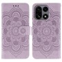 OnePlus 15 violetti mandala suojakotelo edestä ja takaa, kaunis mandala-kuviointi peittää koko kannen.