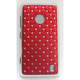 Nokia Lumia 520 viininpunainen timantti suojakuori