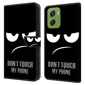 Motorola Moto G06 suojakotelo Älä koske puhelimeeni, etu- ja takapuoli vierekkäin