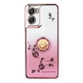 Motorola Moto G06 ruusukulta glitter kukka sormuspidike suojakuori takaa, liukuväri ja kukkakuvio