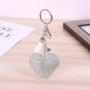 Kimalteleva sydän avaimenperä avainkoru
