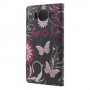 Lumia 950 kukkia ja perhosia puhelinlompakko