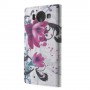Lumia 950 violetit kukat puhelinlompakko