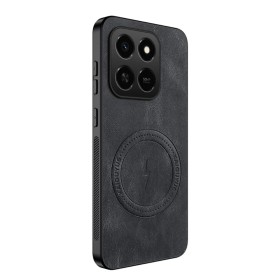 Honor 400 Smart 5G musta MagSafe suojakuori – kuori paikallaan puhelimen takana