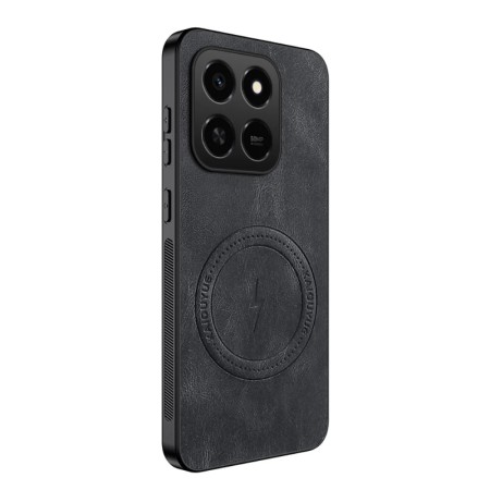 Honor 400 Smart 5G musta MagSafe suojakuori – kuori paikallaan puhelimen takana