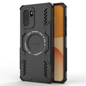 OnePlus 15R musta MagSafe Armor suojakuori, takapuoli esillä: iskunkestävä armor-muotoilu ja MagSafe-magneettirengas