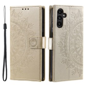 Samsung Galaxy A37 kullanvärinen mandala suojakotelo suojaa puhelintasi tyylikkäällä ja ainutlaatuisella designilla.