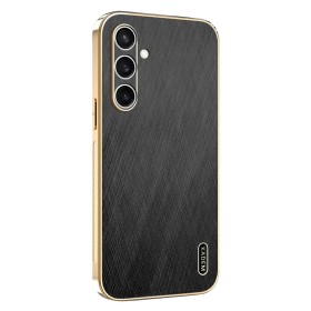 Samsung Galaxy S26 musta suojakuori silkkipintaisella viimeistelyllä, elegantti ja tyylikäs suoja puhelimelle.