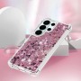 Samsung Galaxy S26 Ultra pinkki glitter hile suojakuori, jossa on säihkeä pinkki glitterpinta ja kestävä rakenne.