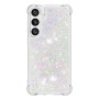 Samsung Galaxy S26 Plus hopea glitter hile suojakuori tuo säihkettä ja suojaa puhelimellesi tyylikkäästi.