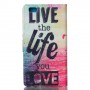 Huawei P8 Lite live life puhelinlompakko