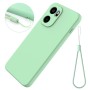 OnePlus 15R vihreä suojakuori rannenauhalla, joka suojaa puhelinta ja tarjoaa kätevän kantomahdollisuuden.