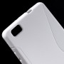 Huawei P8 Lite valkoinen silikonisuojus.