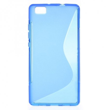 Huawei P8 Lite sininen silikonisuojus.