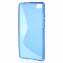 Huawei P8 Lite sininen silikonisuojus.