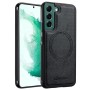 Samsung Galaxy S22 5G musta MagSafe-yhteensopiva suojakuori suojaa puhelinta tyylikkäällä ja kestävällä pinnalla.