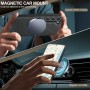 Samsung Galaxy S23 5G musta MagSafe-yhteensopiva suojakuori magneettisessa autokiinnikkeessä.