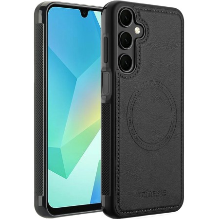 Samsung Galaxy A16 musta MagSafe-yhteensopiva suojakuori suojaa puhelintasi tyylikkäällä ja kestävämmällä muotoilulla.