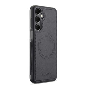 Samsung Galaxy S25 musta MagSafe-yhteensopiva suojakuori, jossa tyylikäs ja kestävä pinta.