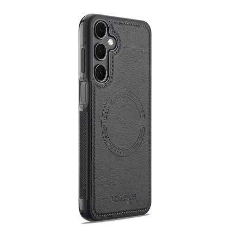 Samsung Galaxy S25 musta MagSafe-yhteensopiva suojakuori, jossa tyylikäs ja kestävä pinta.