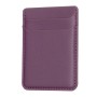 Tummanvioletti korttitasku puhelimeen, jossa on kaksi korttipaikkaa ja tyylikäs, minimalistinen muotoilu.