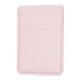 Vaaleanpunainen korttitasku puhelimeen, tyylikäs ja käytännöllinen lisävaruste korttien säilyttämiseen.
